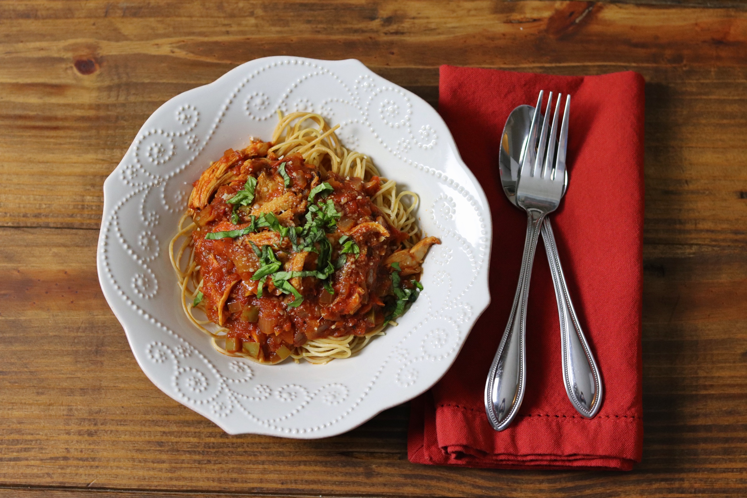 Instant Pot Chicken Recipe for Chicken Parmesan Spaghetti